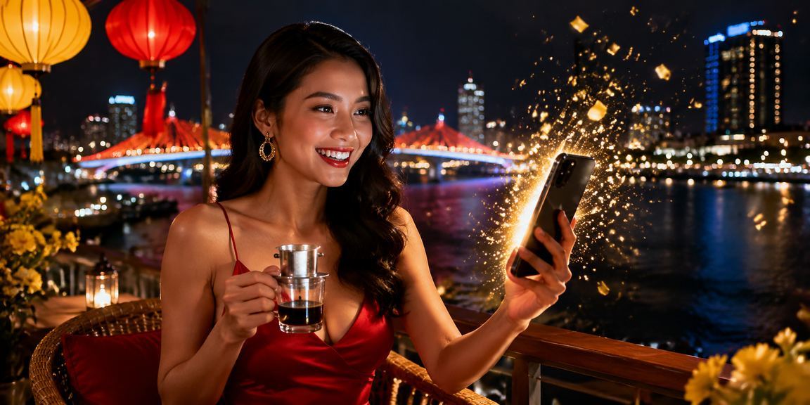Người dùng Đà Nẵng vừa uống cà phê vừa xem kèo và casino trên điện thoại